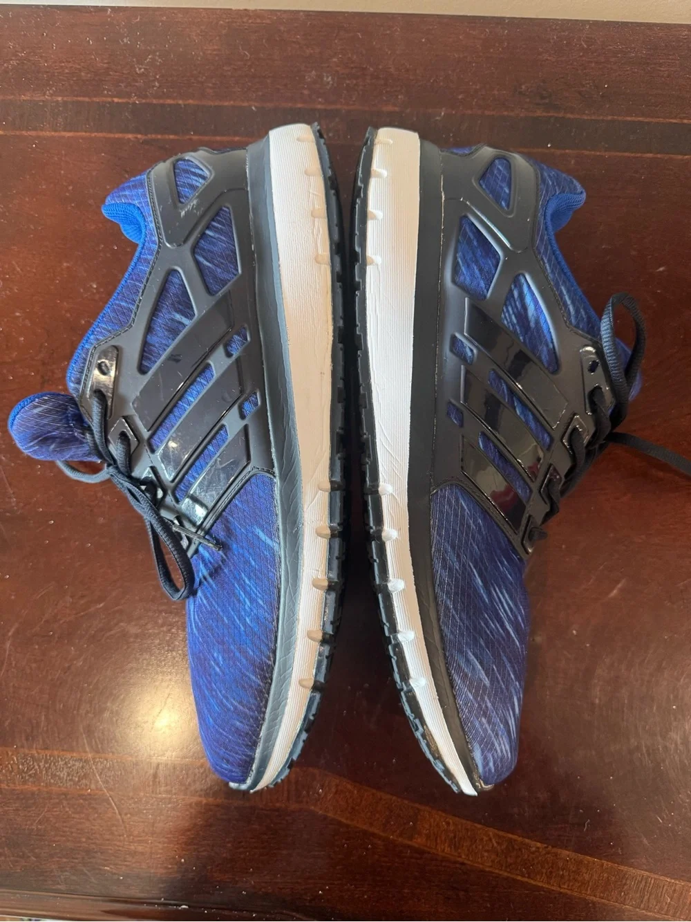 adidas Energy Cloud WTC Low Top Lace-Up Sneakers Blue Mesh Cushioned BY2047